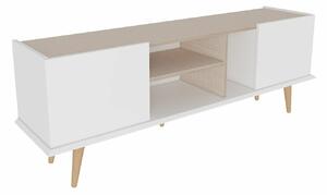 Hanah Home TV-állvány fehér bézs Ekvador - Fehér, bézs