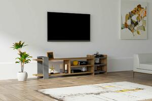 Hanah Home Zeyna TV állvány dió és antracit színben
