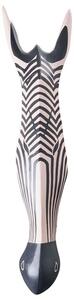 Fali Dekoráció Zebra GBOKO Mangófa 80 cm Fekete/fehér
