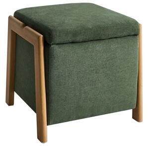 Tárolós puff EDLAND 45 cm Zöld