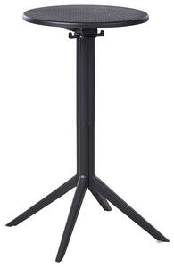 Kerti bárasztal LEGRENA 60 cm 60 cm Fekete