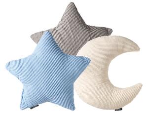 3 db-os dekorpárna szett LUNA Kordbársony 35 x 30 cm 35 x 35 cm Színes Egyszínű