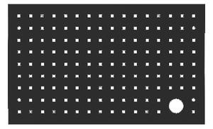 Lyuggatott lemezpanel - Akasztós tároló - Rendszerező