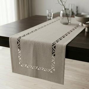 Semleges Elegancia szürkésbarna színű futó terítő 40x170cm