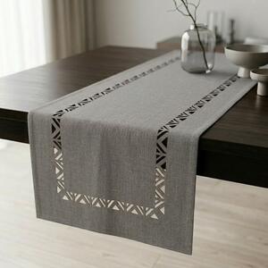 Semleges Elegancia szürke színű futó terítő 40x170cm