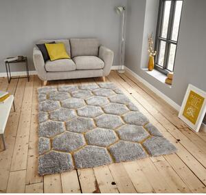 Noble House szürke-sárga szőnyeg, 120 x 170 cm - Think Rugs