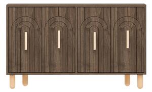 Hanah Home konzolasztal Walnut Tiger - diófa