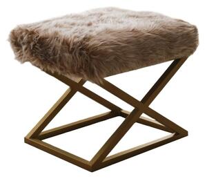 Atelier Del Sofa Puff barna-arany Capraz Pelush - arany, barna