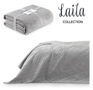 Laila Silver világosszürke ágytakaró, 260 x 240 cm - AmeliaHome
