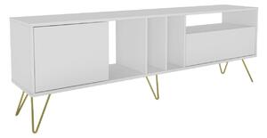 Hanah Home TV-állvány White Gold Mistico (180) - Fehér, Arany