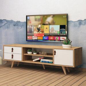 Hanah Home TV Unit Oak White Lara