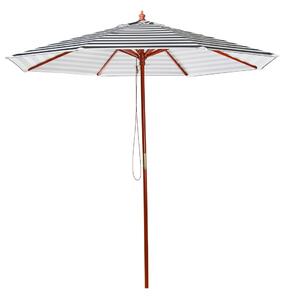 Napernyő 260 cm FERENTILLO Fekete/fehér