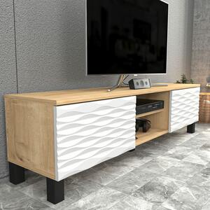 Hanah Home TV Stand Sapphire White Lukas - Sapphire, White