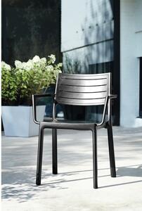 Fekete műanyag kerti szék Metaline – Keter