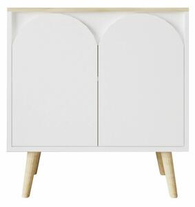 Hanah Home Console Sapphire Oak White Venezia 75 - Sapphire Oak, White