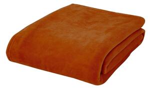 Narancssárga mikroplüss ágytakaró franciaágyra 200x240 cm Raschel – Catherine Lansfield