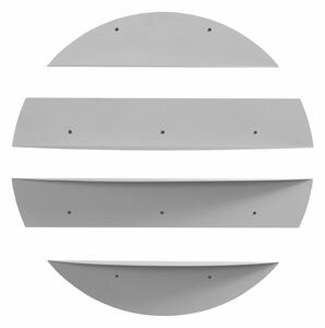 Hanah Home Dekoratív Fém Fali Polc Szürke Vlnt118Gr