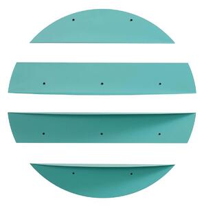 Hanah Home Dekoratív Fém Fali Polc Türkiz Vlnt118R6027