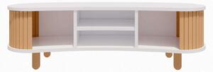 Hanah Home TV Stand White Natural Tokyo