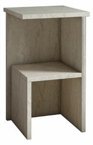 Hanah Home Nightstand Travertine Roisin - Travertine
