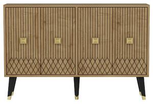 Hanah Home Console Sapphire Oak Gold Carbın - Sapphire Oak, Gold