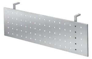 Takarólap irodai asztalhoz, ezüst, 682 x 350 mm Hammerbacher