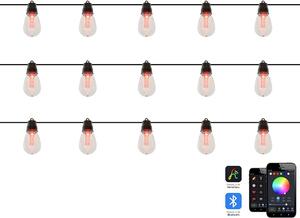 Kültéri LED fényfüzér ITILLEQ alkalmazással Színes