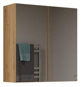 Shannan Pola 2DL felső fürdőszoba szekrény, 60x60x22 cm, tölgy
