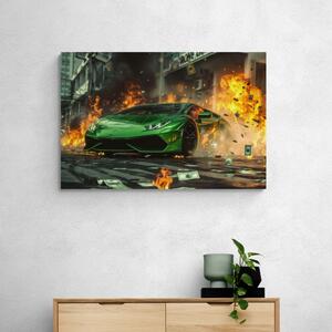 Kép zöld Lamborghini Huracan