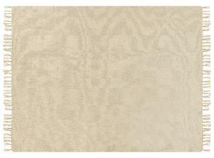 Bézs takaró 150 x 200 cm CHAOHANI