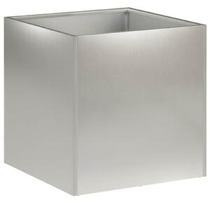 VidaXL Kerti cserép Ezüst 45 x 45 x 45 cm Rozsdamentes Acél