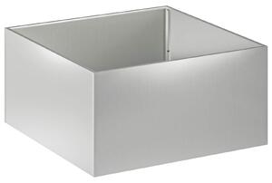 VidaXL Kerti cserép 2 db Ezüst 80 x 80 x 40 cm Horganyzott Acél
