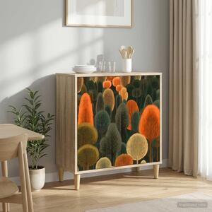 VidaXL Széf ZAANDAM Sonoma 69 x 33 x 75 cm Szerelt Fa