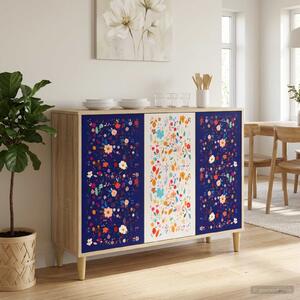 VidaXL Széf MAINZ Sonoma 102 x 33 x 75 cm Szerelt Fa