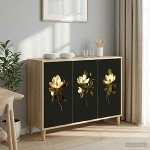 VidaXL Széf BREMEN Sonoma 102 x 33 x 75 cm Szerelt Fa