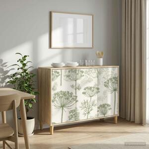 VidaXL Széf GOTHA Sonoma 102 x 33 x 75 cm Szerelt Fa