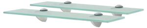 2 db lebegő üvegpolc 40 x 10 cm 8 mm