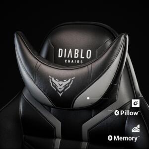 Diablo X-Ray 2.0 Nagy méret gamer szék: fekete-szürke
