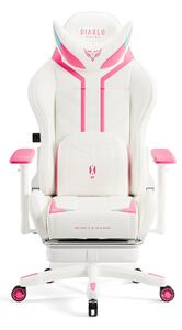 Diablo X-Ray 2.0 gamer szék Átlagos méret: fehér-rózsaszín