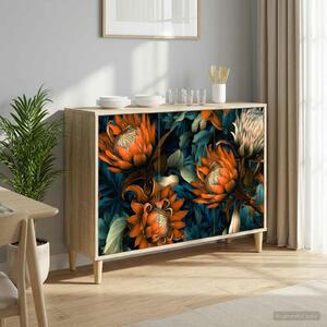 VidaXL Széf LOCHEM Sonoma 102 x 33 x 75 cm Szerelt Fa