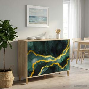 VidaXL Széf WIJHE Sonoma 102 x 33 x 75 cm Szerelt Fa