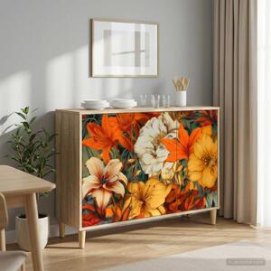 VidaXL Széf GENNEP Sonoma 102 x 33 x 75 cm Szerelt Fa