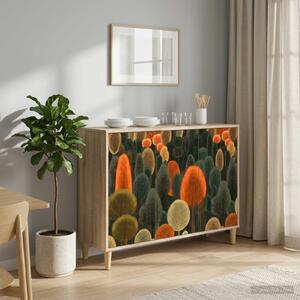 VidaXL Széf ZAANDAM Sonoma 102 x 33 x 75 cm Szerelt Fa