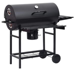 VidaXL hordó típusú grill kerekekkel és polcokkal, 3 db, 115 x 85 x 95 cm