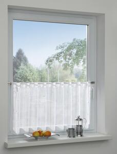 Fehér átlátszó függöny 45x140 cm Jacquard - Gardinia