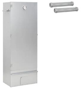 VidaXL Füstölő Sütő 3 db 44,5 x 29 x 110 cm Horganyzott acél Ezüst