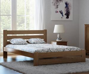 Fenyőfa ágy Kati 90x200 cm, tölgy színben