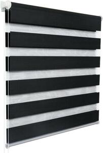 Woltu 90 X 150 cm sávos roló, dupla roló, zebra roló, fúrás nélkül, antracit