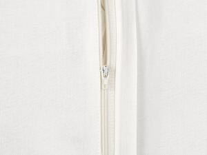 Fehér és bézs pamut díszpárna 45 x 45 cm LUDISIA