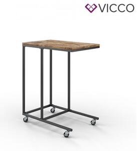 Vicco Fyrk kisasztal, dohányzóasztal kerekekkel